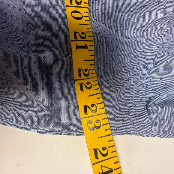 7 Diamonds Blue Patterned button up Men's Shirt - Picture 7 of 8